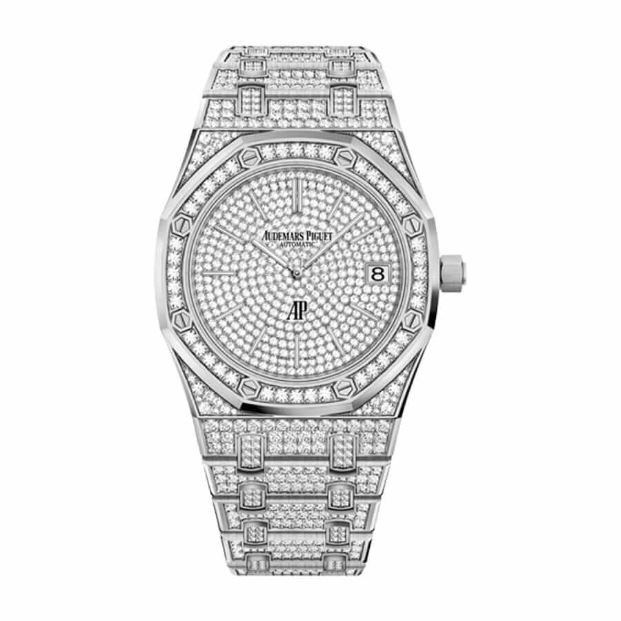 Audemars-Iced-Out-Replica Audemars Piguet Royal Oak 15452BC.ZZ.1258BC.01 Iced Out - Image 1