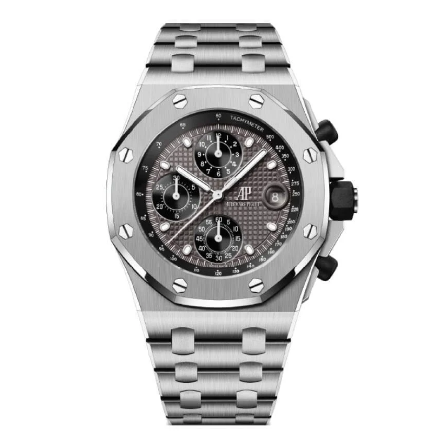 Audemars-Piguet-Royal-Oak-Offshore-Grey-Dial-26238-Replica-1 Audemars Piguet Royal Oak Offshore 26238 Flyback Grey Dial - Image 1