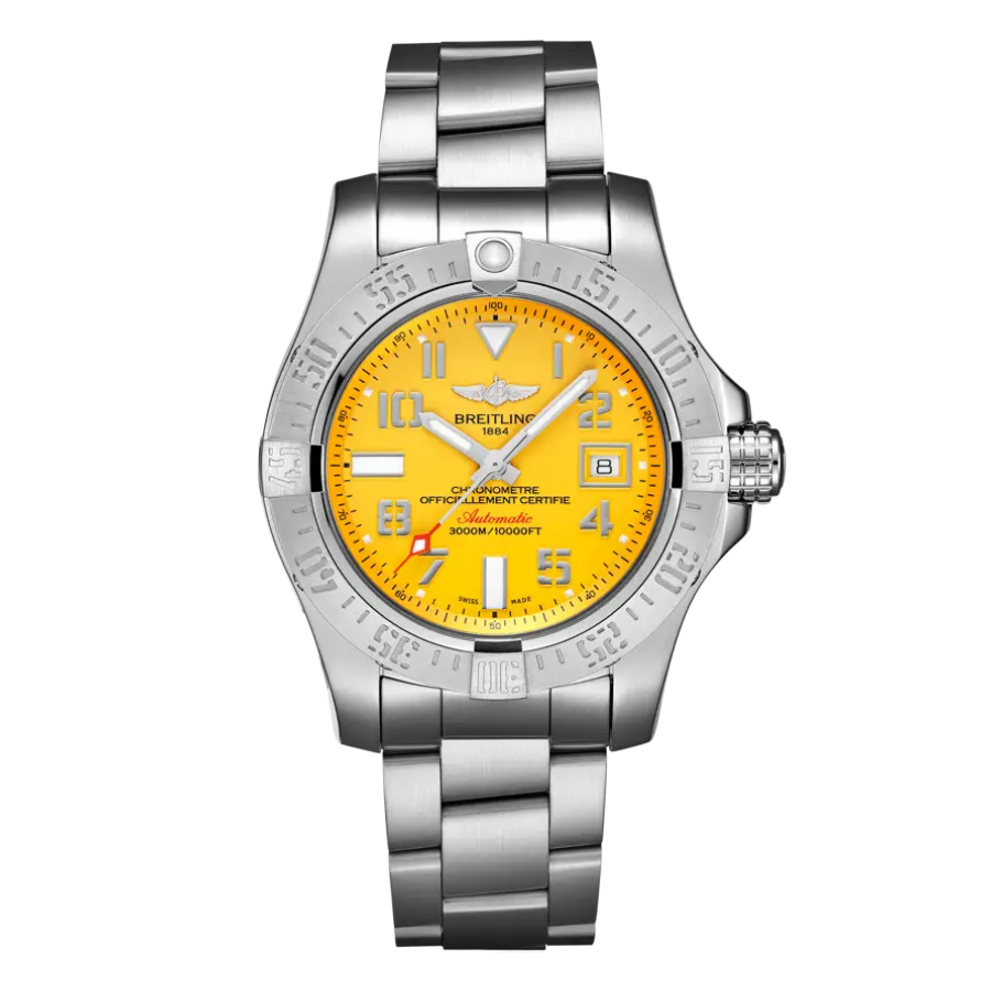 Breitling-Avenger-II-Seawolf-A173311519-Replica Breitling Avenger II Seawolf A17331 "Yellow Dial" Perfect Clone Edition - Image 1