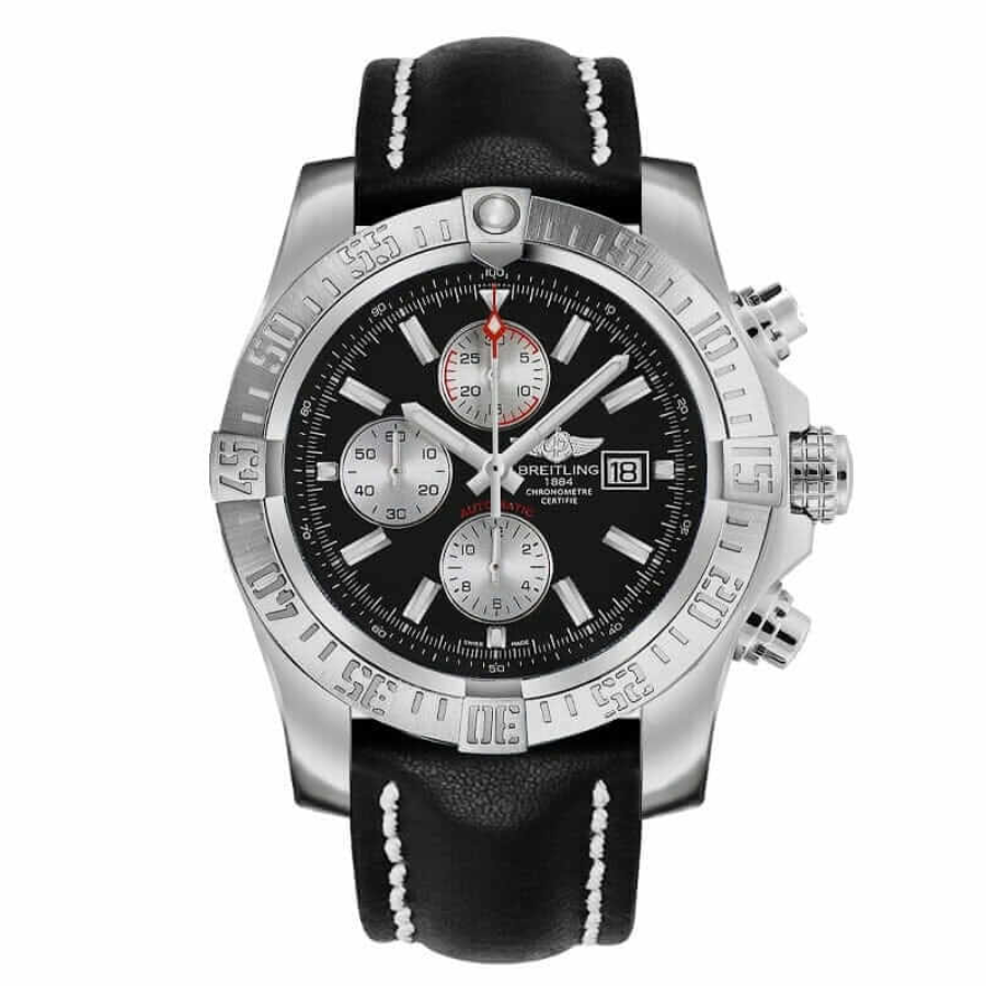 Breitling-Super-Avenger-II-Replica Breitling Super Avenger II A13371 Black Dial - Image 1