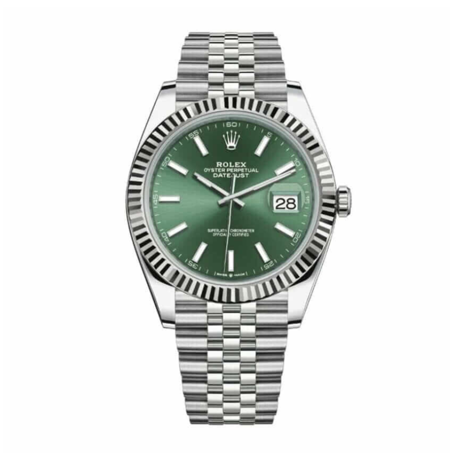 Datejust-41-Mint-Green-Dial-Replica-1 Rolex Datejust 126300 Mint Green - Image 1