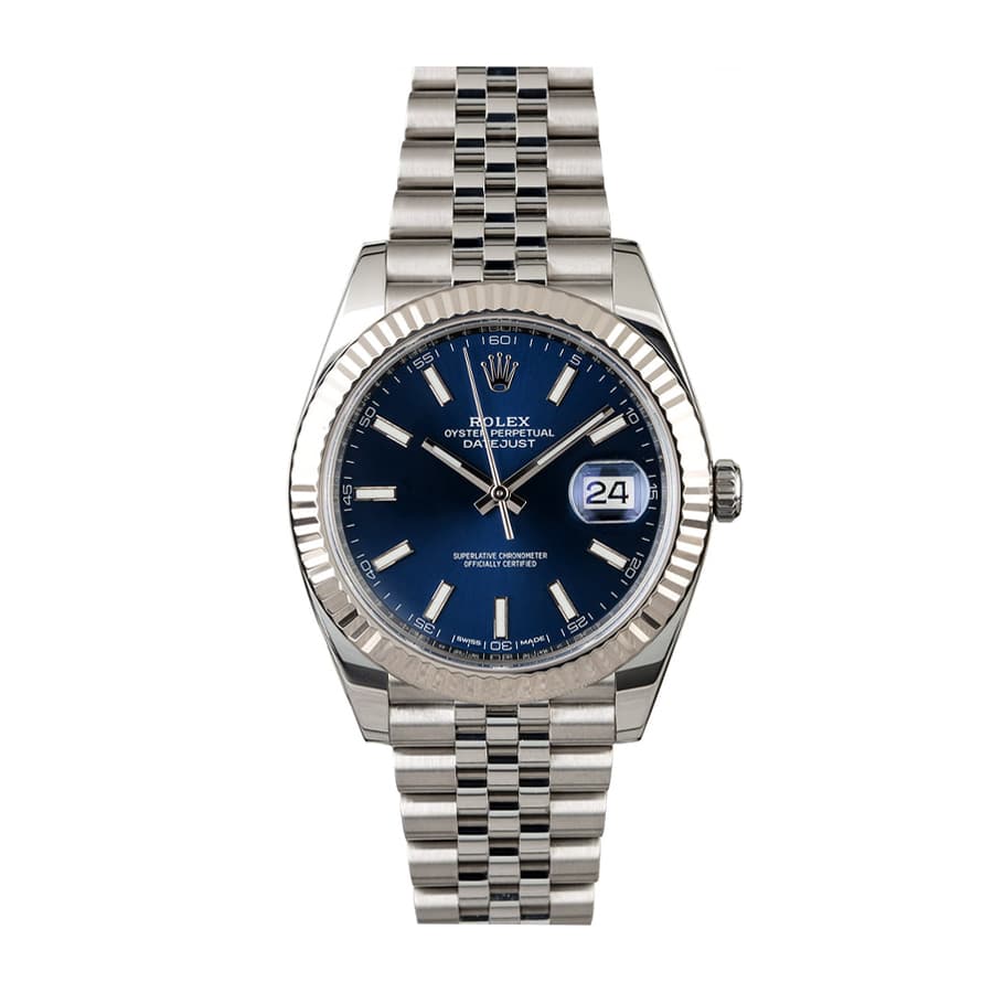 Rolex-Datejust-41mm-Stainless-Steel-126334-Blue Rolex Datejust Jubilee126334-0002 Authentic - Image 1