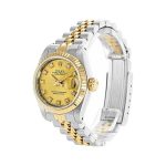 Rolex Datejust Yellow Gold Steel Diamond Dial 69173 Jubilee - Image 2