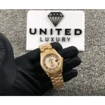 Rolex Datejust 41 116624 Yellow Gold Full Iced Out Jubilee - Image 3