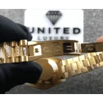 Rolex Datejust 41 116624 Yellow Gold Full Iced Out Jubilee - Image 4
