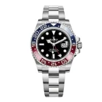 Rolex GMT-Master II Black Dial "Pepsi" Red/Blue Ceramic Bezel Oyster Bracelet 116719BLRO Replica