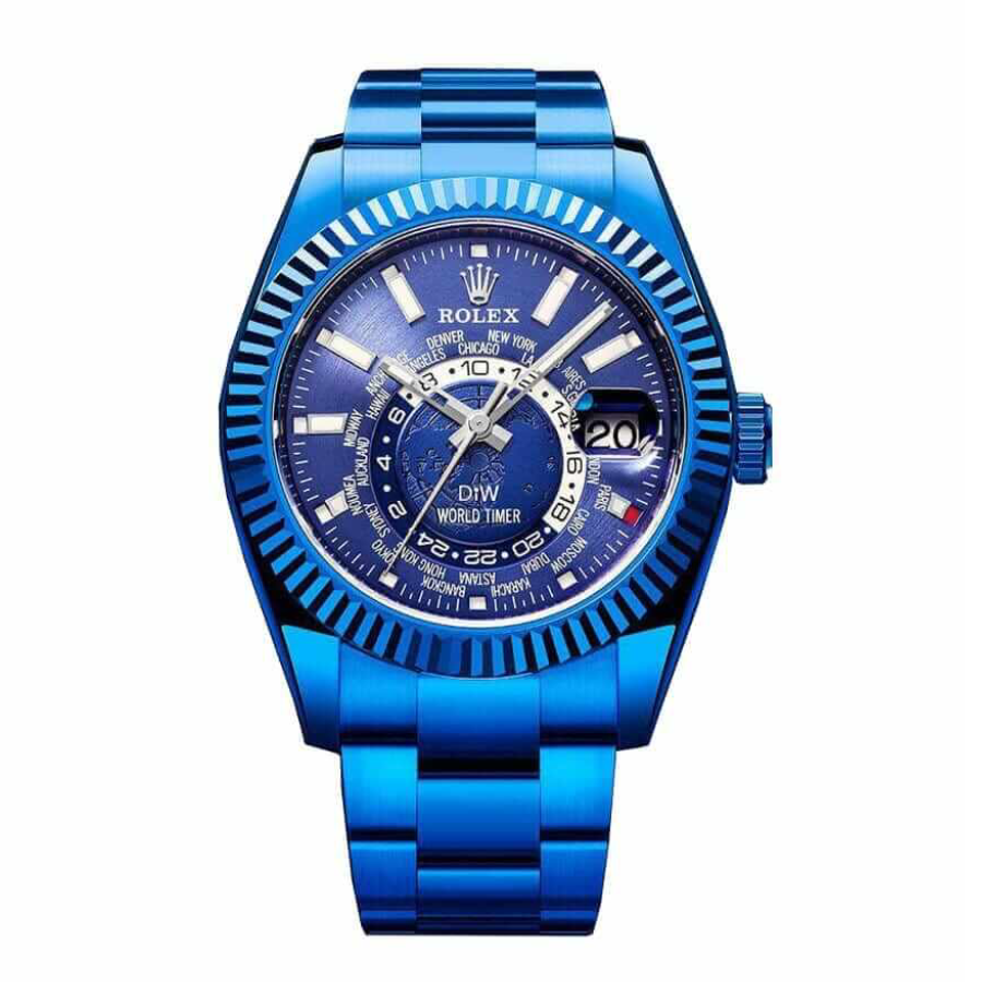 Rolex-Sky-Dweller-326934-World-Timer-Blue-DLC-Replica Rolex Sky-Dweller 326934 Blue Dial DLC - Image 1
