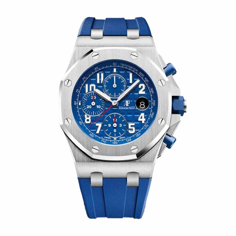 audemars-piguet-royal-oak-offshore-blue-dial Audemars Piguet Royal Oak Offshore 26408OR.OO.A010CA.01 Byblos - Image 1