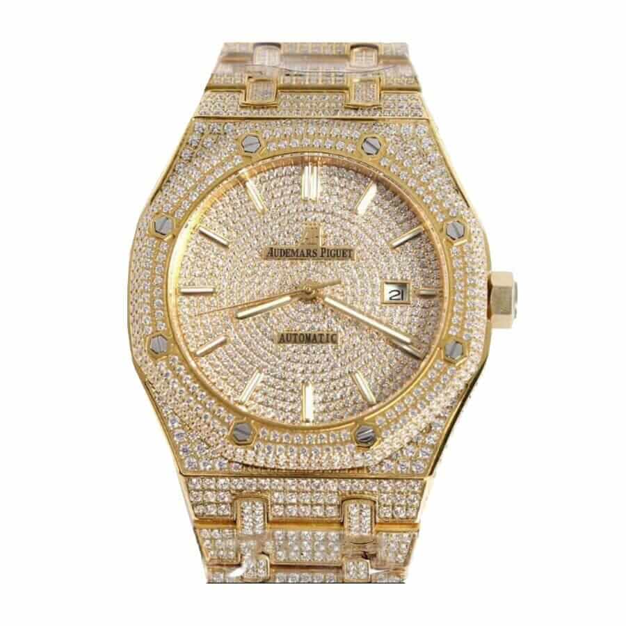 audemars-piguet-royal-oak-selfwinding-gold-15400sr-oo-1220sr-01-iced-out-replica-1 Audemars Piguet Royal Oak Iced Out Yellow Gold 15400SR.OO.1220SR.01 - Image 1