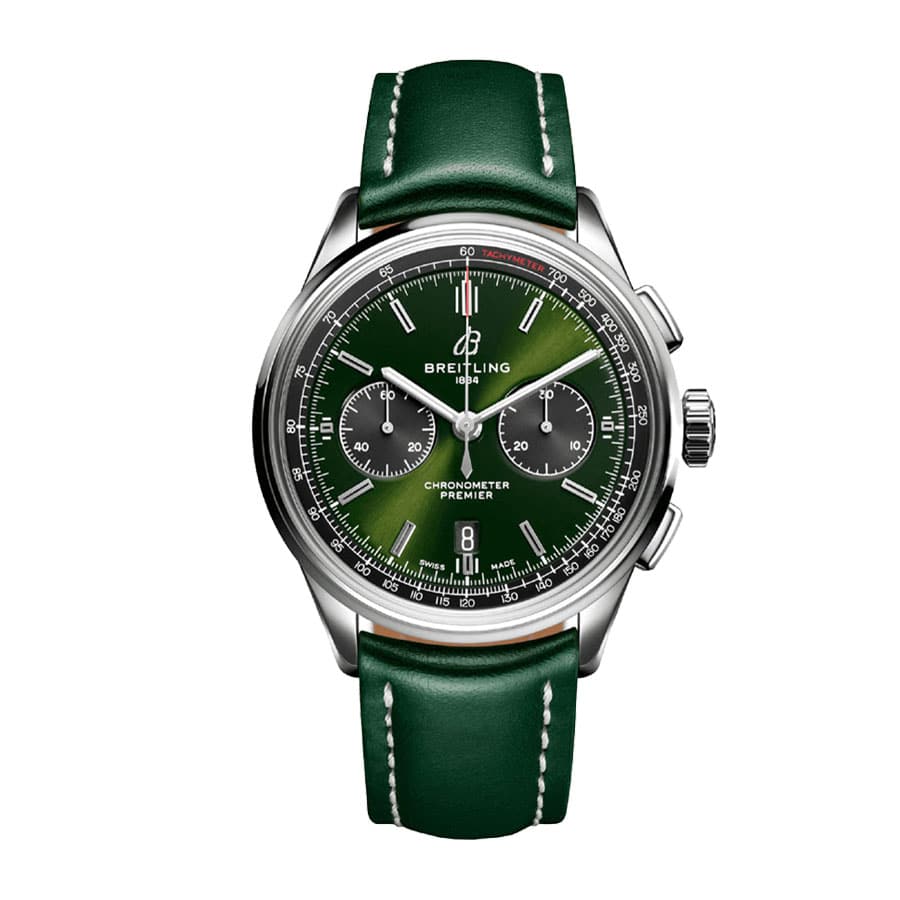 breitling-premier-b01-green-chronograph-42-bentley-ab0118a11l1x1-replica Breitling Premier B01 Chronograph AB0118A11L1X1 Green Dial - Image 1