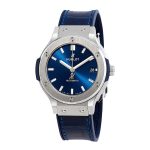 The Hublot Classic Fusion Automatic Blue Sunray Dial Titanium 565.NX.7170.LR - Image 2