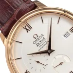 Omega De Ville Brown Leather Strap Siver Dial 424.53.40.21.02.001 - Image 3