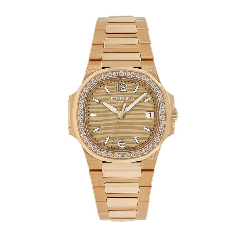 patek-philippe-nautilus-7010-1r-012-replica Patek Philippe Nautilus 7010/1R Golden Dial - Image 1