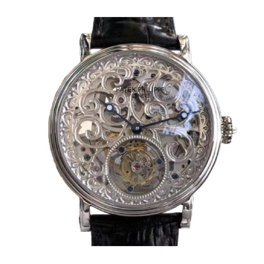 patek-philippe-tourbillion-silver-dial-p83000-replica-1 Patek Philippe Grand Complications P83000 Tourbillon Silver Dial - Image 1