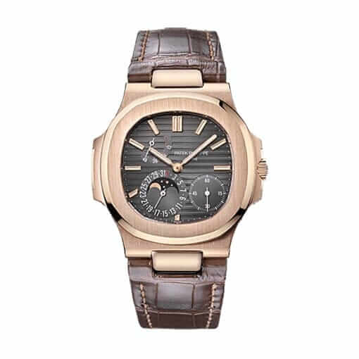 patek-philippe-unitedluxury-5zy Patek Philippe Nautilus 5712R-001 Rose Gold Leather - Image 1