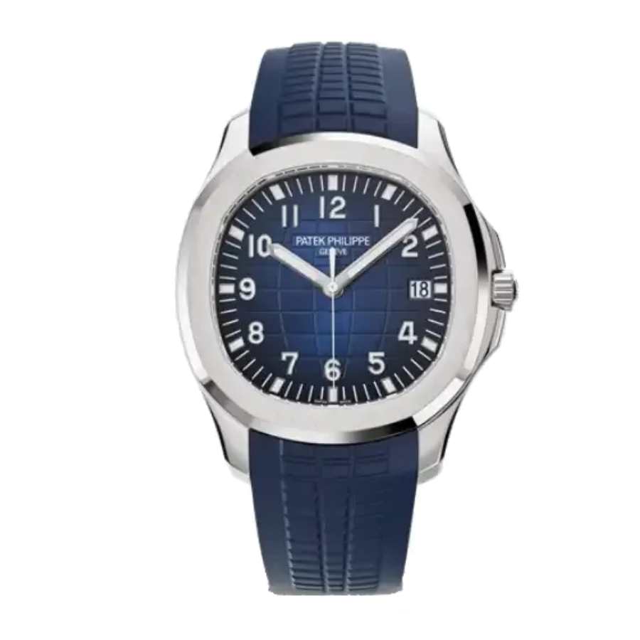 patek-philippe-white-gold-replica-1 Patek Philippe Aquanaut White Gold Blue Dial 5168G-001 - Image 1