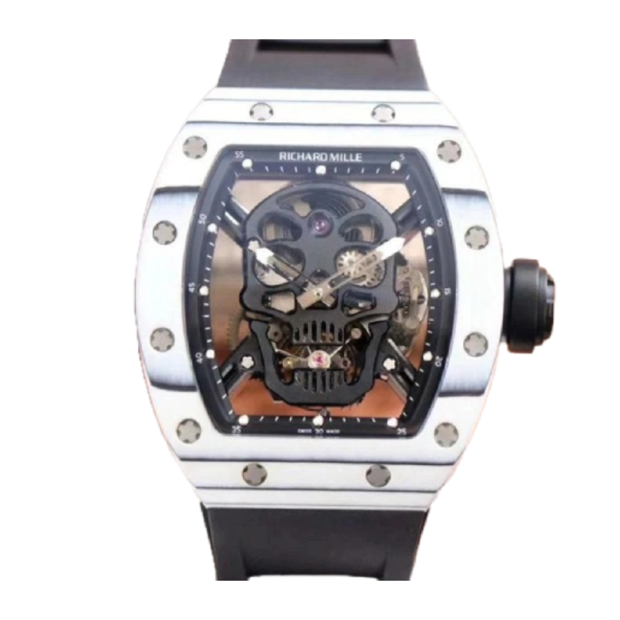 richard-mille-rm52-01-tourbillion-white-replica-1 Richard Mille RM 52-01 Tourbillon Skull White - Image 1