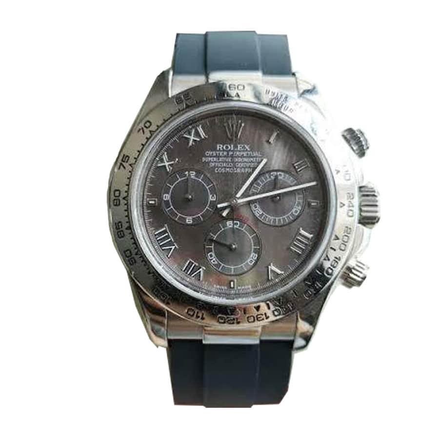rolex-cosmograph-daytona-black-roman-dial-116519ln-replica Rolex Daytona Cosmograph 116519LN Oysterflex - Image 1