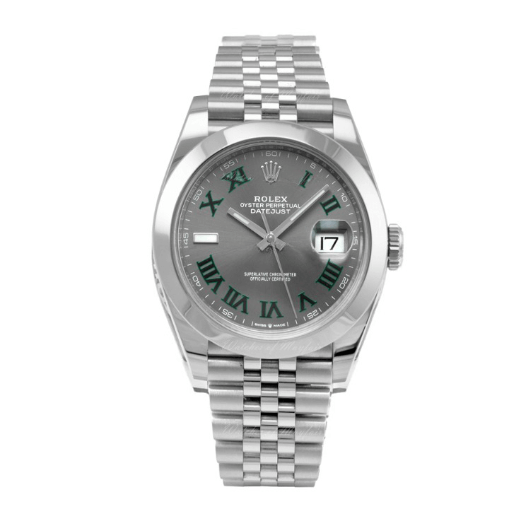 rolex-datejust-1-1_cleanup Rolex Datejust Wimbledon 126300 Slate Roman Dial - Image 1