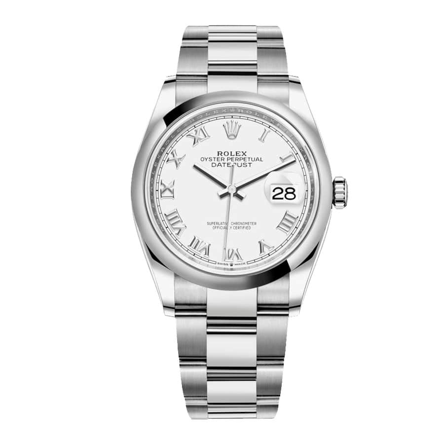 rolex-datejust-126200-steel-white-dial2 Rolex Datejust 126200-0008 White Dial - Image 1