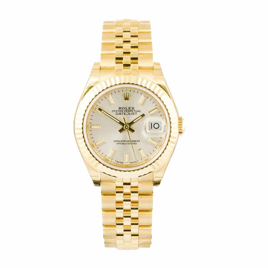 rolex-datejust-279178-28mm-yellow-gold-automatic-silver-dial Rolex Datejust Gold 279178 - Image 1