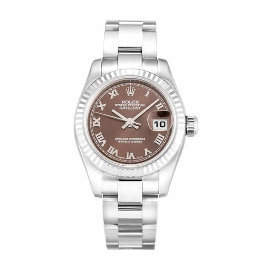 rolex-datejust-bronze-roman-numeral Rolex Datejust 179179 Bronze Dial Lady - Image 1