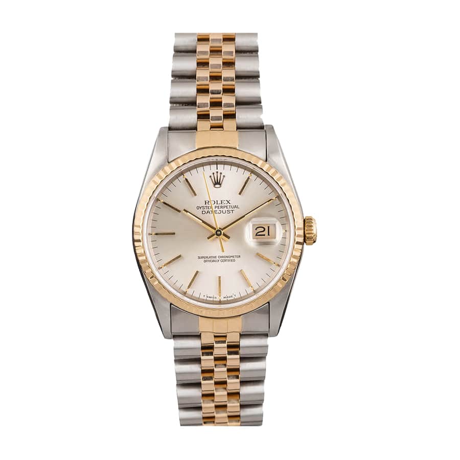 rolex-datejust-two-tone-silver-16233-1 Rolex Datejust Two-Tone Datejust 16233 - Image 1