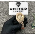 Rolex Datejust 116300 Iced Out Yellow Gold Arabic Dial - Image 2