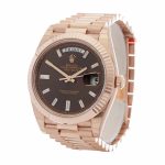Rolex Day-Date 228235 Rose Gold Green Roman Dial - Image 2
