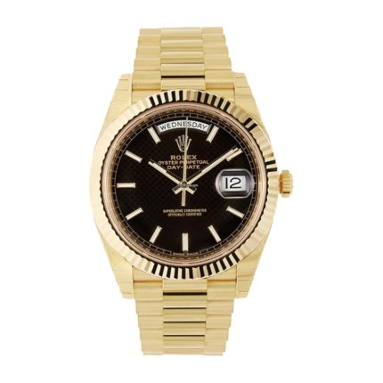 Rolex Day-Date 228235 Rose Gold Green Roman Dial