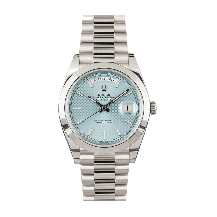 rolex-day-date-ice-blue-228206-replica Rolex Day-Date 228206 Ice Blue Baguette - Image 1