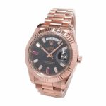Rolex Day-Date II 218235 Black Dial Rose Gold - Image 2