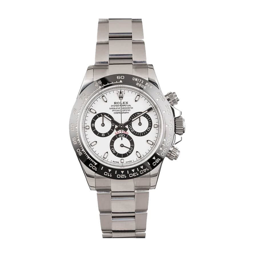 rolex-daytona-white-dial-116500ln Rolex Daytona 116500LN Panda Black Dial Oyster - Image 1