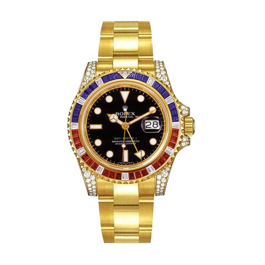 rolex-gmt-master-ii-116718ln-haribo-diamonds-automatic-replica Rolex GMT-Master II 116718LN Haribo Gold - Image 1