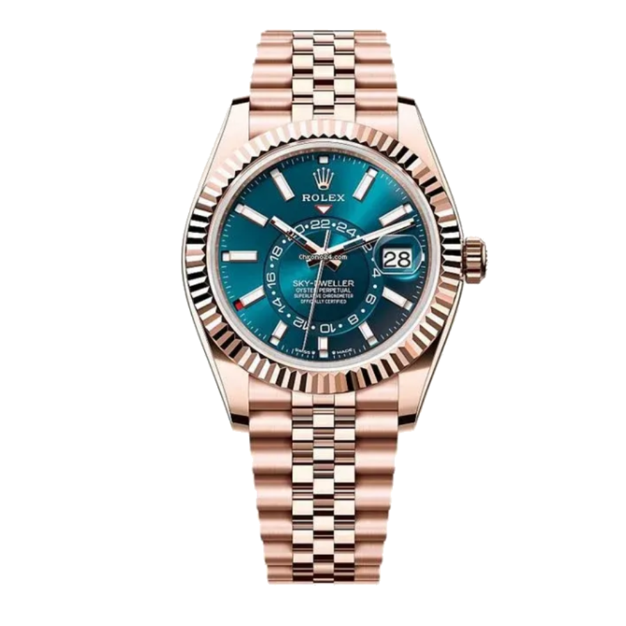 rolex-sky-dweller-336935-replica Rolex Sky-Dweller 336935 Everose Gold Rhodium Dial - Image 1